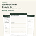 Weekly Client Check-In – Fillable PDF for Coaches