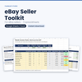eBay Seller Toolkit: Fee, Price & Inventory Sheets (Google Sheets / Excel)