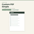 Custom PDF – Simple (1 to 3 pages)