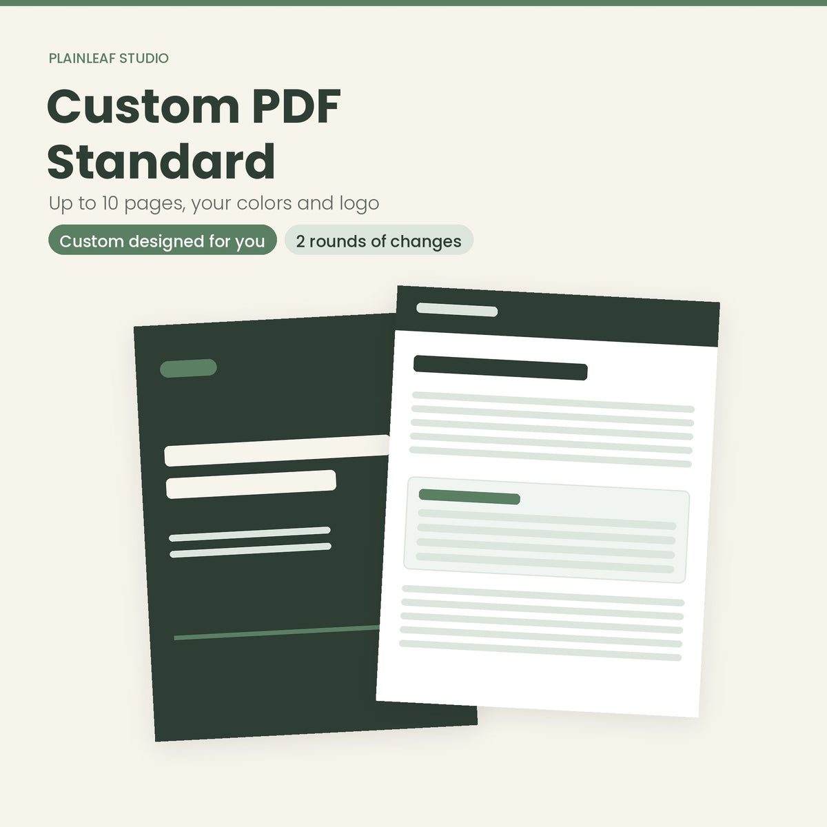 Custom PDF – Standard (up to 10 pages)